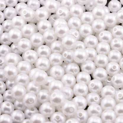 FS5891- 8mm Small Hole Pearl Beads, Small - Hole Pearls, No Fit Pen