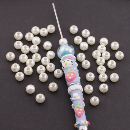 FS5892- 8mm Pearl Beads With Large Holes Fit For Pen