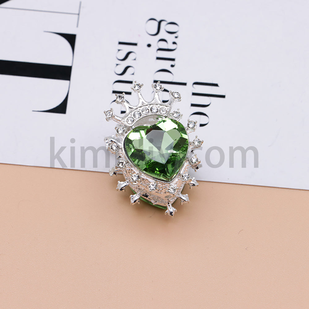 FS4843-Heart Crown Diamond Beads Fit For Beadable Pens