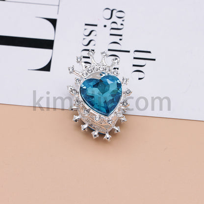 FS4843-Heart Crown Diamond Beads Fit For Beadable Pens