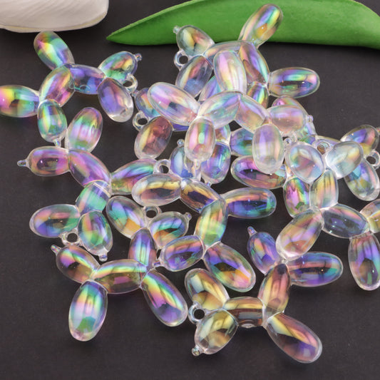 FS5857- Transparent Color-Coated Balloon Dog Pendant