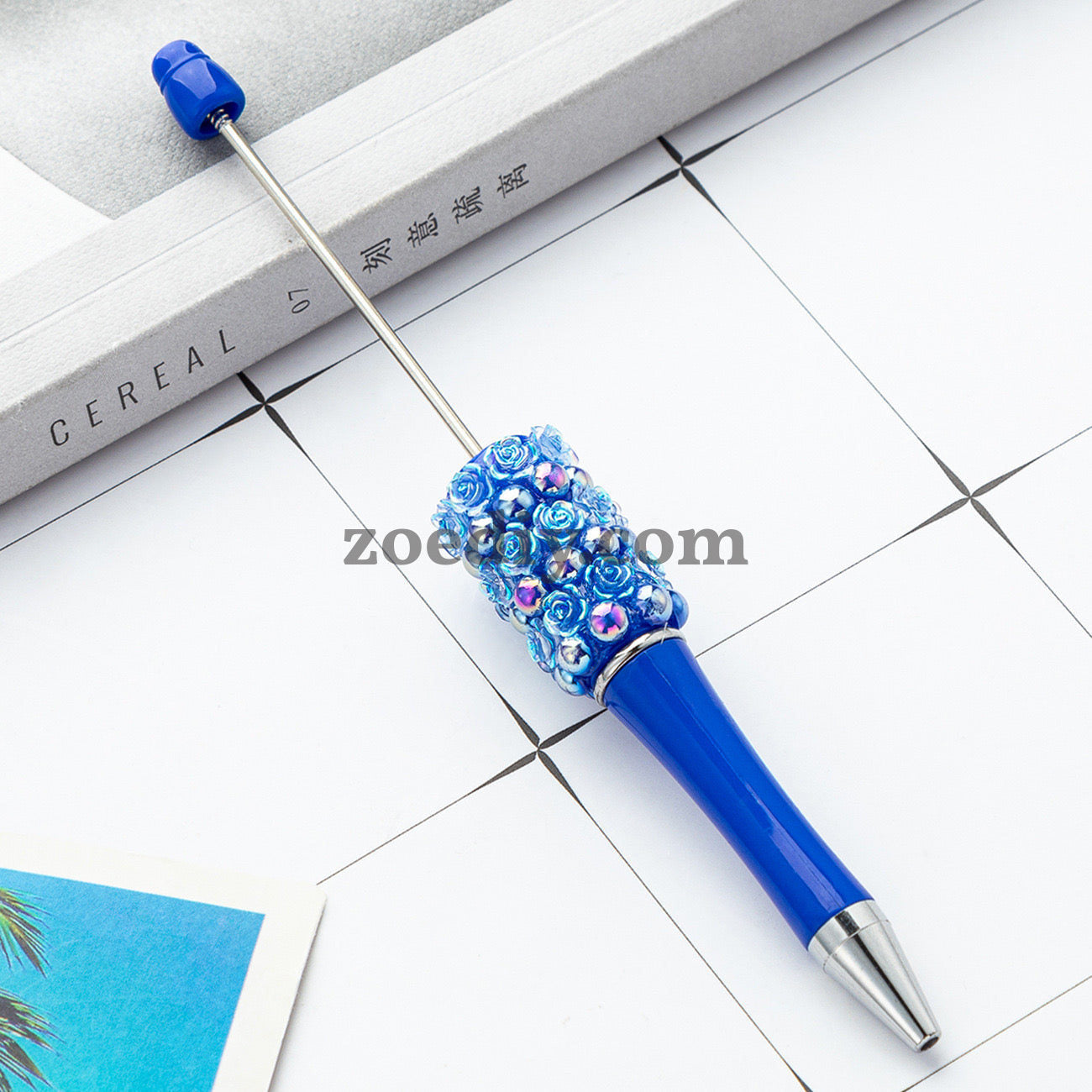 Mixed Color Creative DIY Rose Sparkling Beadable Pens