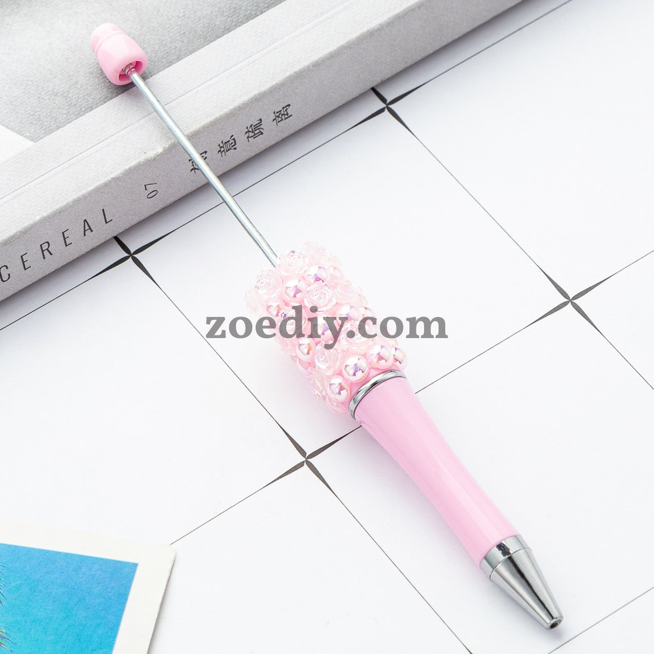 Mixed Color Creative DIY Rose Sparkling Beadable Pens