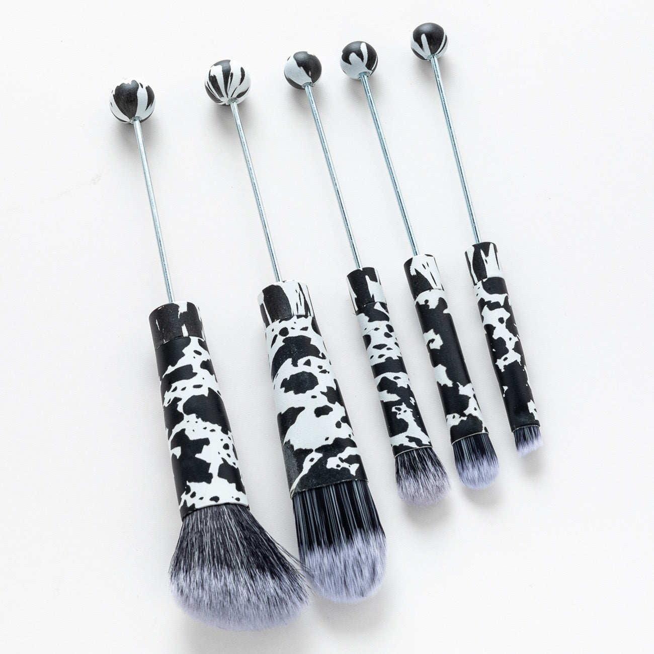 FS2816-Metal Beadable Halloween Printed Makeup Brushes£¨Five In A Set£©