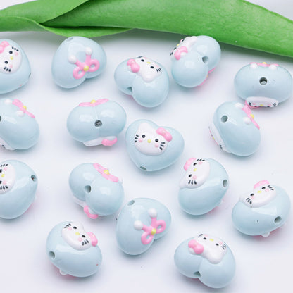 FS4644- HK Heart Love Beads Fit For Pen