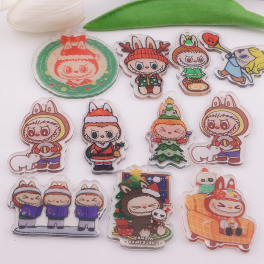 FS5822- Approximately 4-5 Cm Labubu Christmas Acrylic Patch