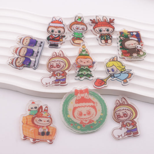 FS5822- Approximately 4-5 Cm Labubu Christmas Acrylic Patch