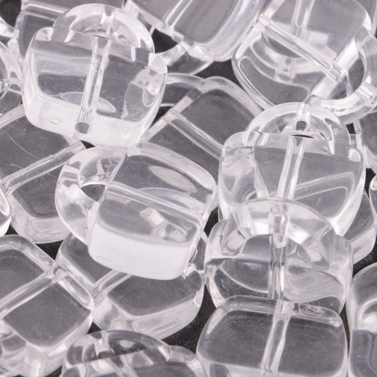 FS5932- 24*25mm Clear Bags Based Beads, 9mm Thickness, Fit For Pen