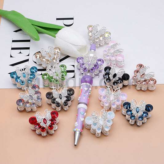 FS1780-Butterfly Alloy Beads Fit For Beadable Pens