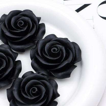 FS4355- 44Mm Black Rose Flower Patch Rose Rose