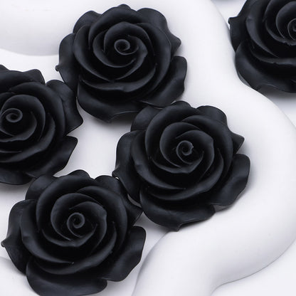 FS4355- 44Mm Black Rose Flower Patch Rose Rose