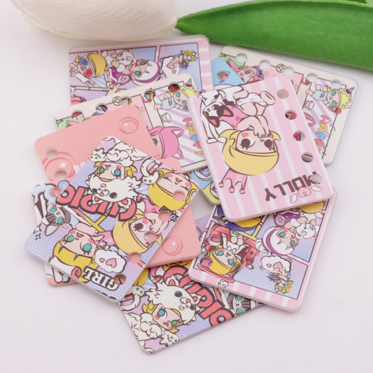 FS5926- 30*40mm Five Hole Molly Book Page Jasmine DIY Five-Hole Book Page