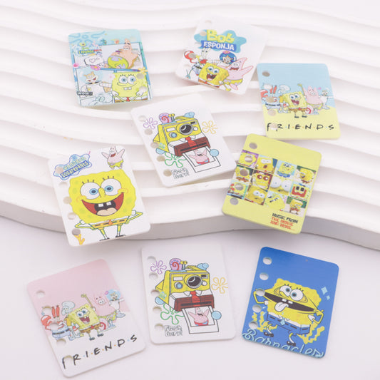 FS5927- 30*40Mm Five Hole HMBB DIY Book Page SpongeBob DIY Five-Hole Book Page