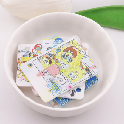 FS5927- 30*40Mm Five Hole HMBB DIY Book Page SpongeBob DIY Five-Hole Book Page