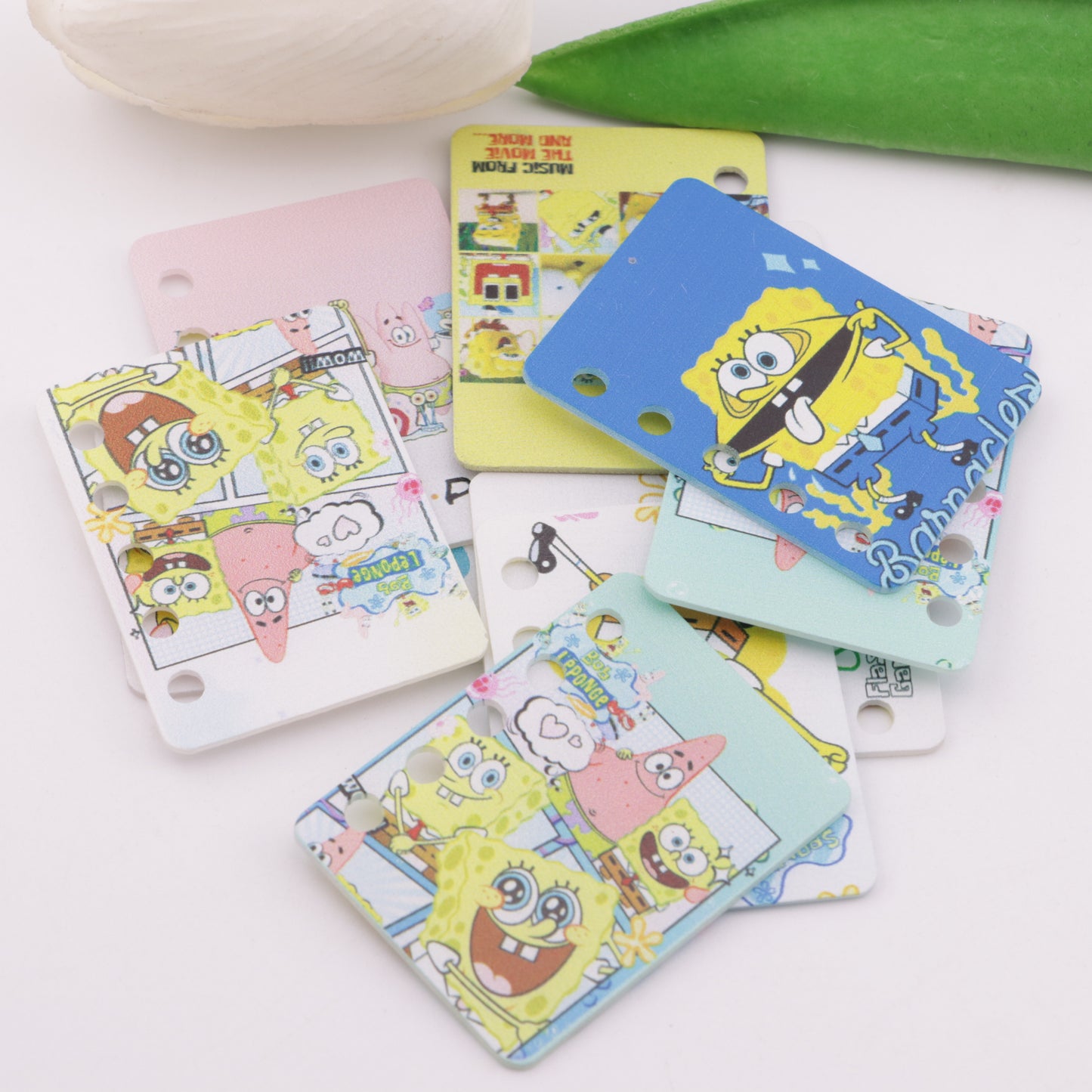FS5927- 30*40Mm Five Hole HMBB DIY Book Page SpongeBob DIY Five-Hole Book Page