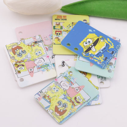 FS5927- 30*40Mm Five Hole HMBB DIY Book Page SpongeBob DIY Five-Hole Book Page