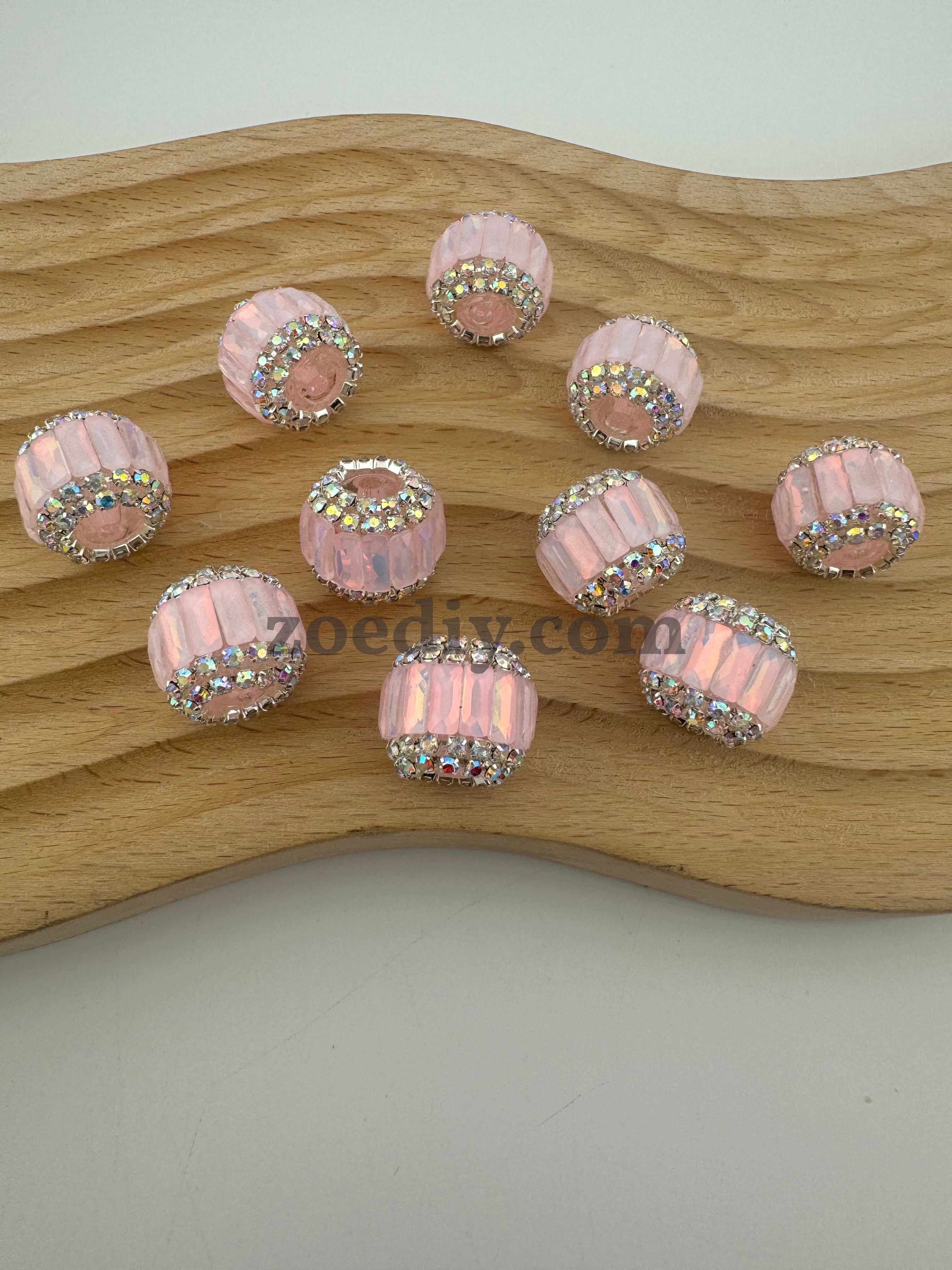 FS0365- 16MM Round Sparkling Beads Fit For Beadable Pens