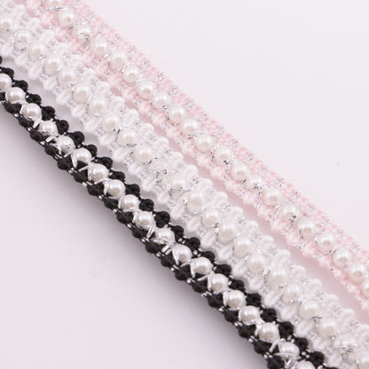 FS5925- About 11mm Width, Pearl Chain Ribbon