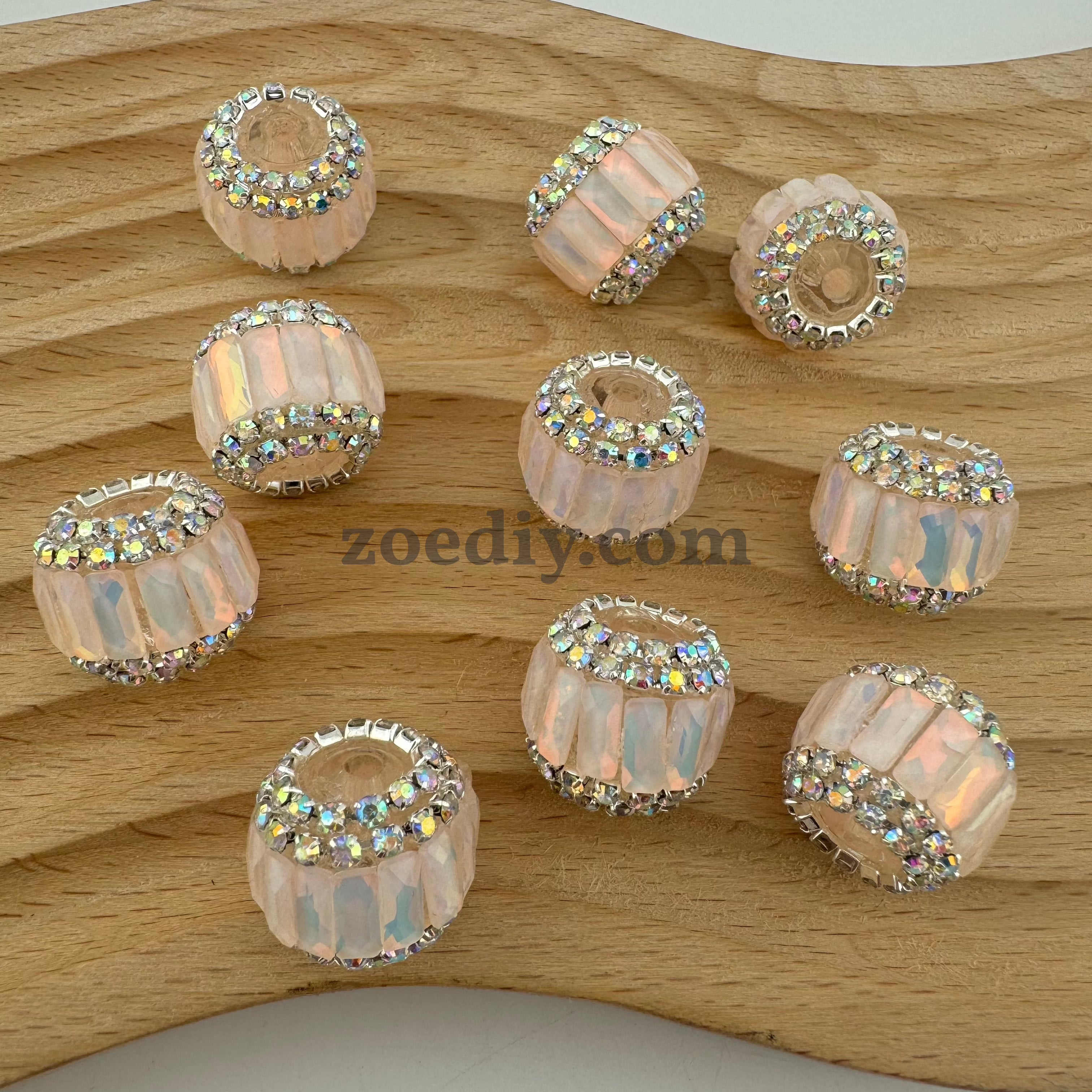 FS0365- 16MM Round Sparkling Beads Fit For Beadable Pens