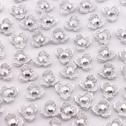 FS5935- 10mm Three-petal Flower Charms Three-petal Flower Patches