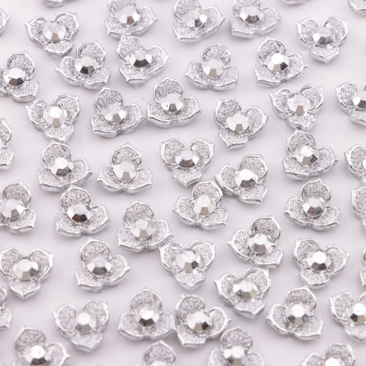 FS5935- 10mm Three-petal Flower Charms Three-petal Flower Patches