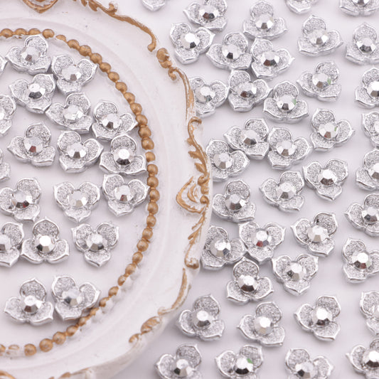 FS5935- 10mm Three-petal Flower Charms Three-petal Flower Patches