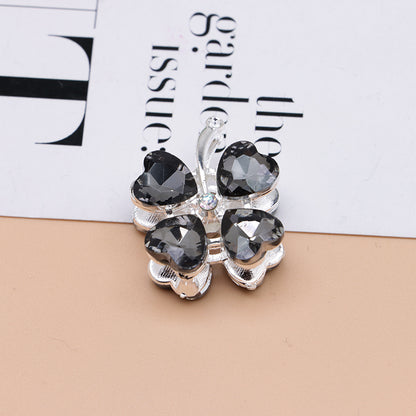 FS4848- Approximately 2.9×2.4×1.3 Cm Four - leaf Clover Alloy Beads Four - way Passable For Pen