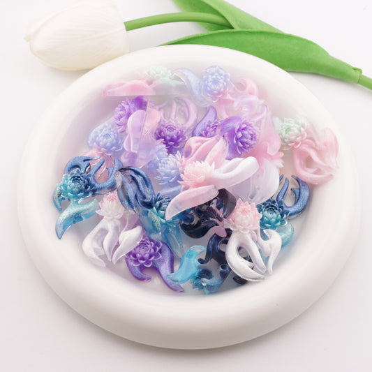 FS5781- 47*24Mm Fire Flower Charms Flame Flower Patches