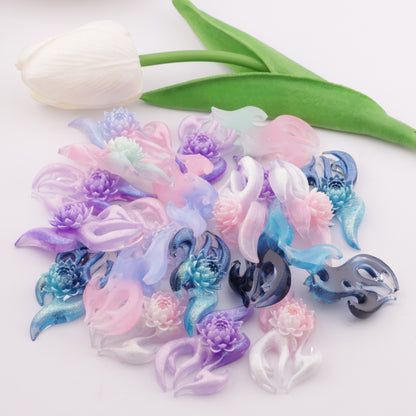 FS5781- 47*24Mm Fire Flower Charms Flame Flower Patches