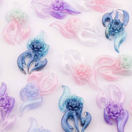 FS5781- 47*24Mm Fire Flower Charms Flame Flower Patches