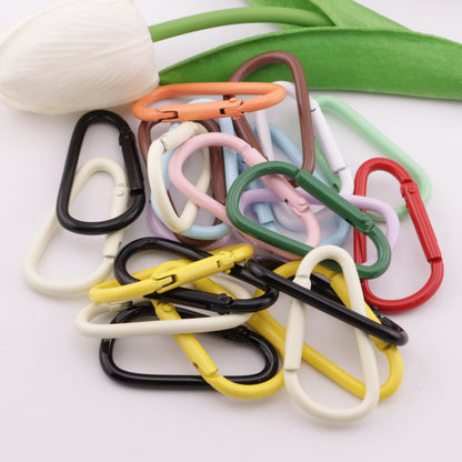 FS5767- 16*24mm Enameled Small D-Shaped Key Ring