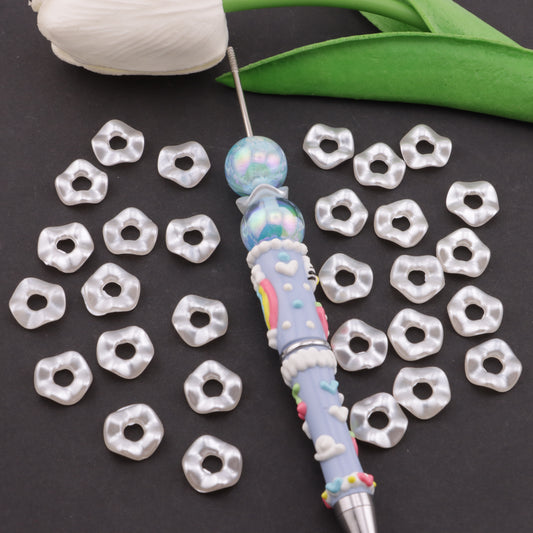 FS5850- 13mm Pearlescent Wavy Spacers Pearlescent Wavy Spacers