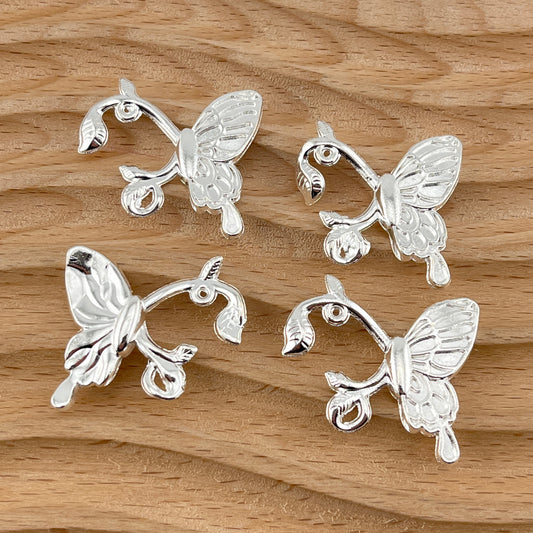 FS3057-23*25mm Butterfly Alloy Hanging Hole Accessories