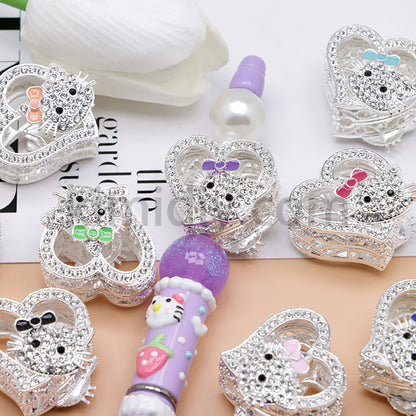 FS4164-HK Heart Alloy Beads Fit For Beadable Pens
