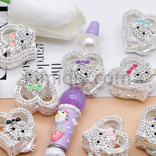 FS4164-HK Heart Alloy Beads Fit For Beadable Pens