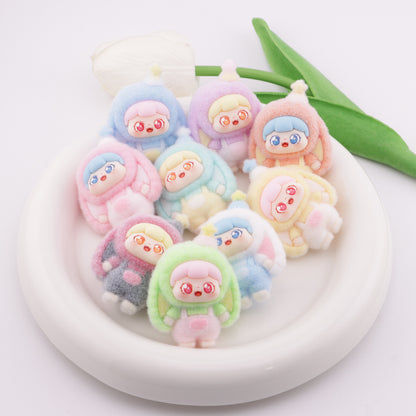 FS5594- Pocket Bunny Sweet Cub Flocked Ornament