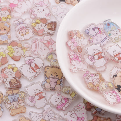 FS4128- 2cm Mikko Charms Non - Holed Acrylic Sheets