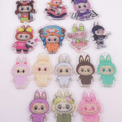 FS5823- Approximately 4 - 5 Cm Labubu Acrylic Patch (With Holes)