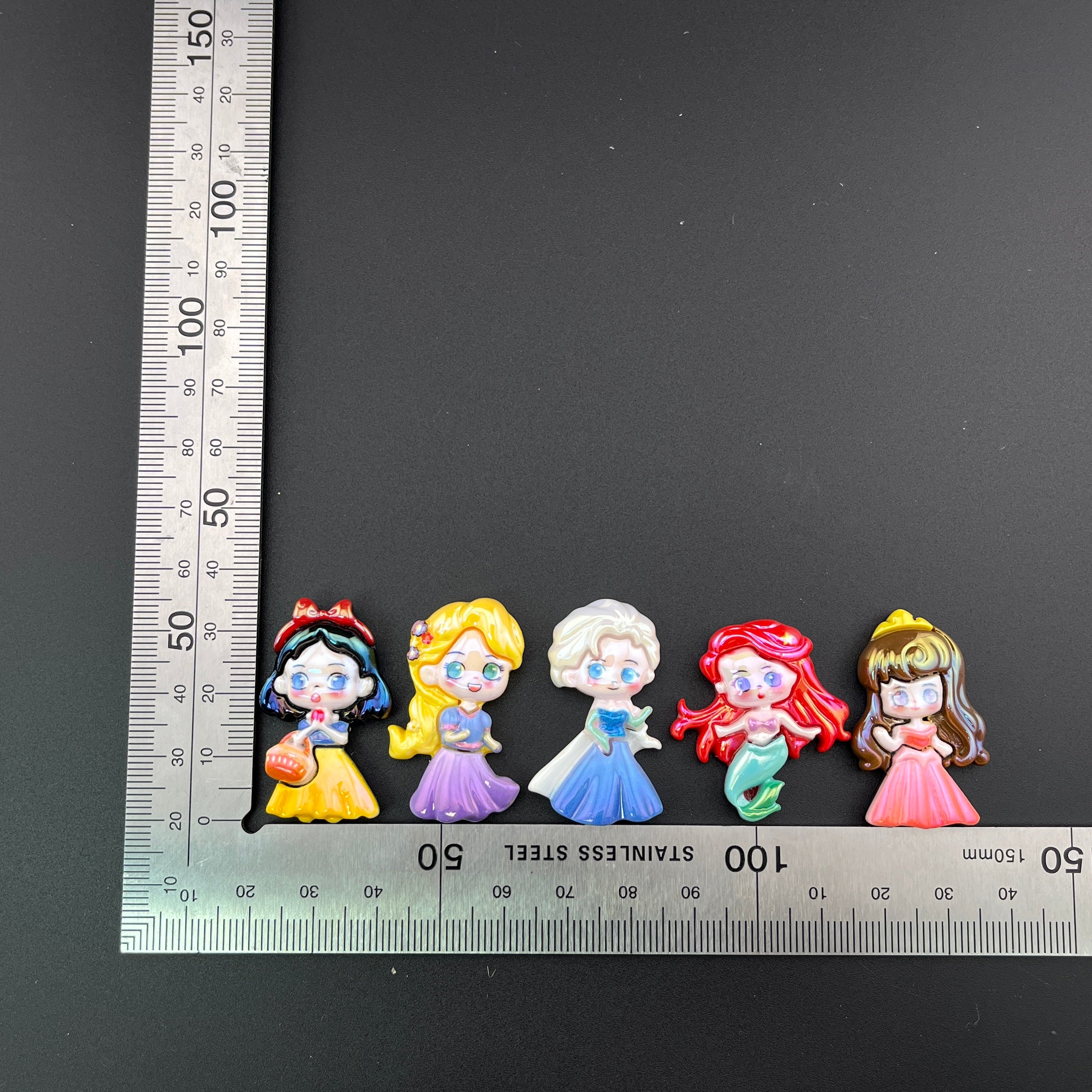 Mixed UV Shiny Cartoon Princess Resin Beads Fit For Beadable Pens