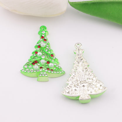 FS5692- 28*41Mm Full-diamond Christmas Tree Charms With Hole