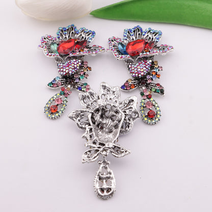 FS5053- Flower Charms Hanging Flower Bouquet Metal Patches