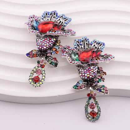 FS5053- Flower Charms Hanging Flower Bouquet Metal Patches