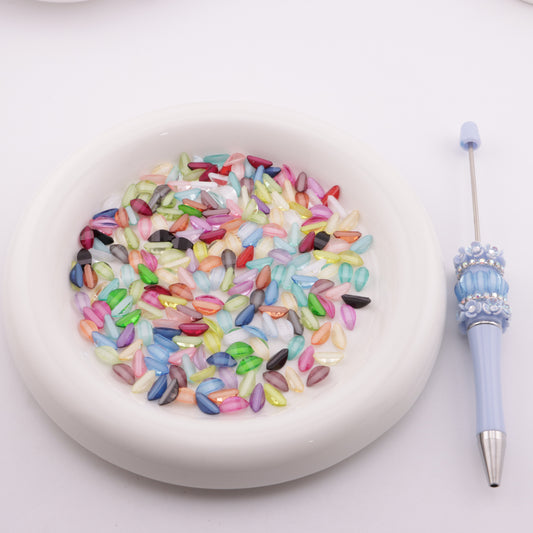 FS1354-5*10mm Mixed Color Flower Petal For Making Fancy Bead Or Fancy Pen