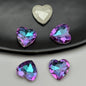 [KM5401]- 12mm Love Heart Crystal Diamonds, Pointed Bottom