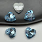 [KM5401]- 12mm Love Heart Crystal Diamonds, Pointed Bottom