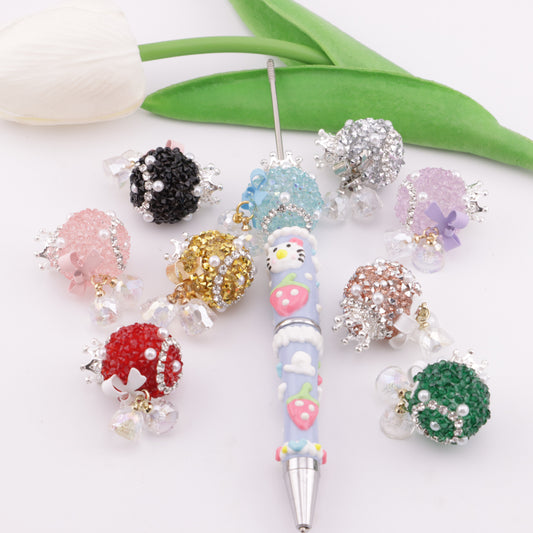 FS5972- About 20mm Bell Crown Sugar Diamond Beads