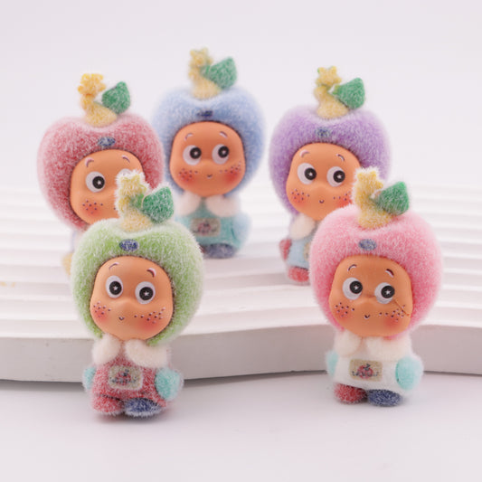 FS5985- Star People Flocked Three - Dimensional Resin Beads
