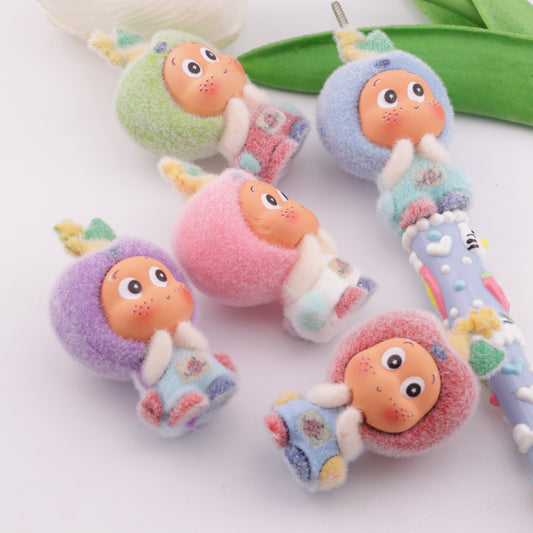 FS5985- Star People Flocked Three - Dimensional Resin Beads