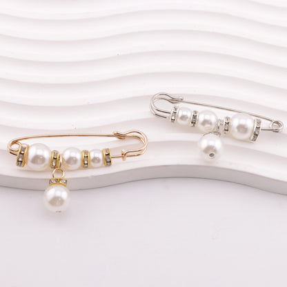 FS5999- 5.8cm Pearl + Spacer Pin With Pearl Pendant Pearl + Spacer Pin With Pearl Pendant