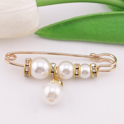 FS5999- 5.8cm Pearl + Spacer Pin With Pearl Pendant Pearl + Spacer Pin With Pearl Pendant